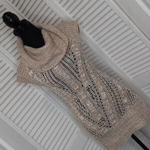 Nobo Oatmeal Heather sz S Cowl Neck Sweater